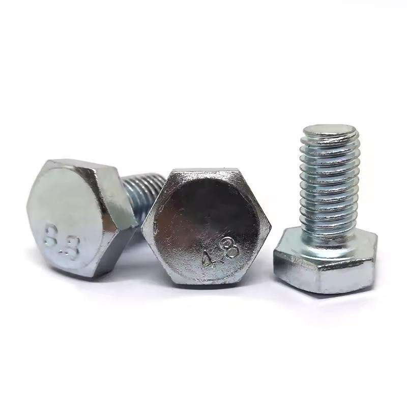 Stainless Steel Hardware Fasteners Fully Threaded Plain Hex Bolt Hexagon Head Bolt DIN 933